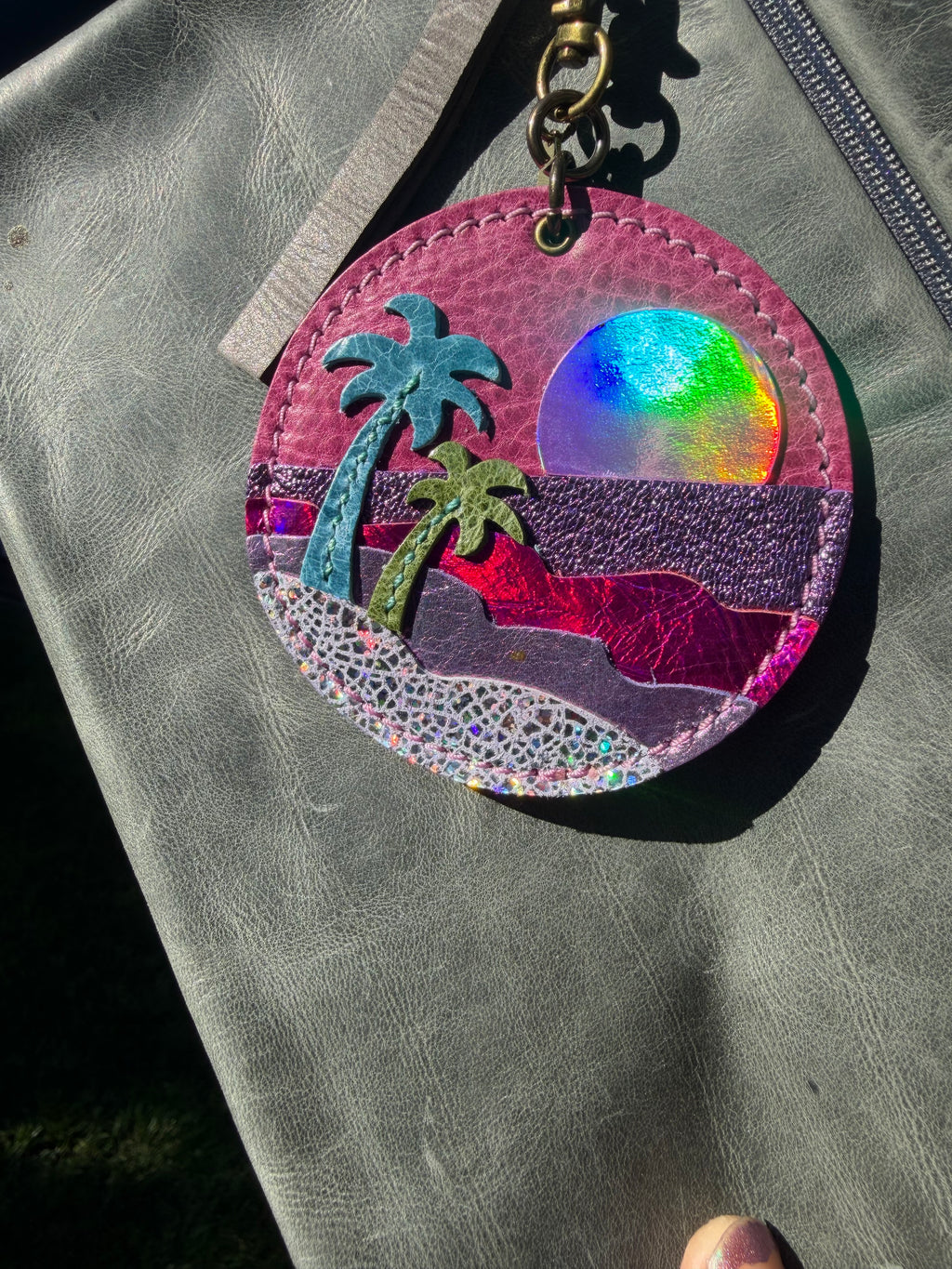Full size beach - Pink Bulldog