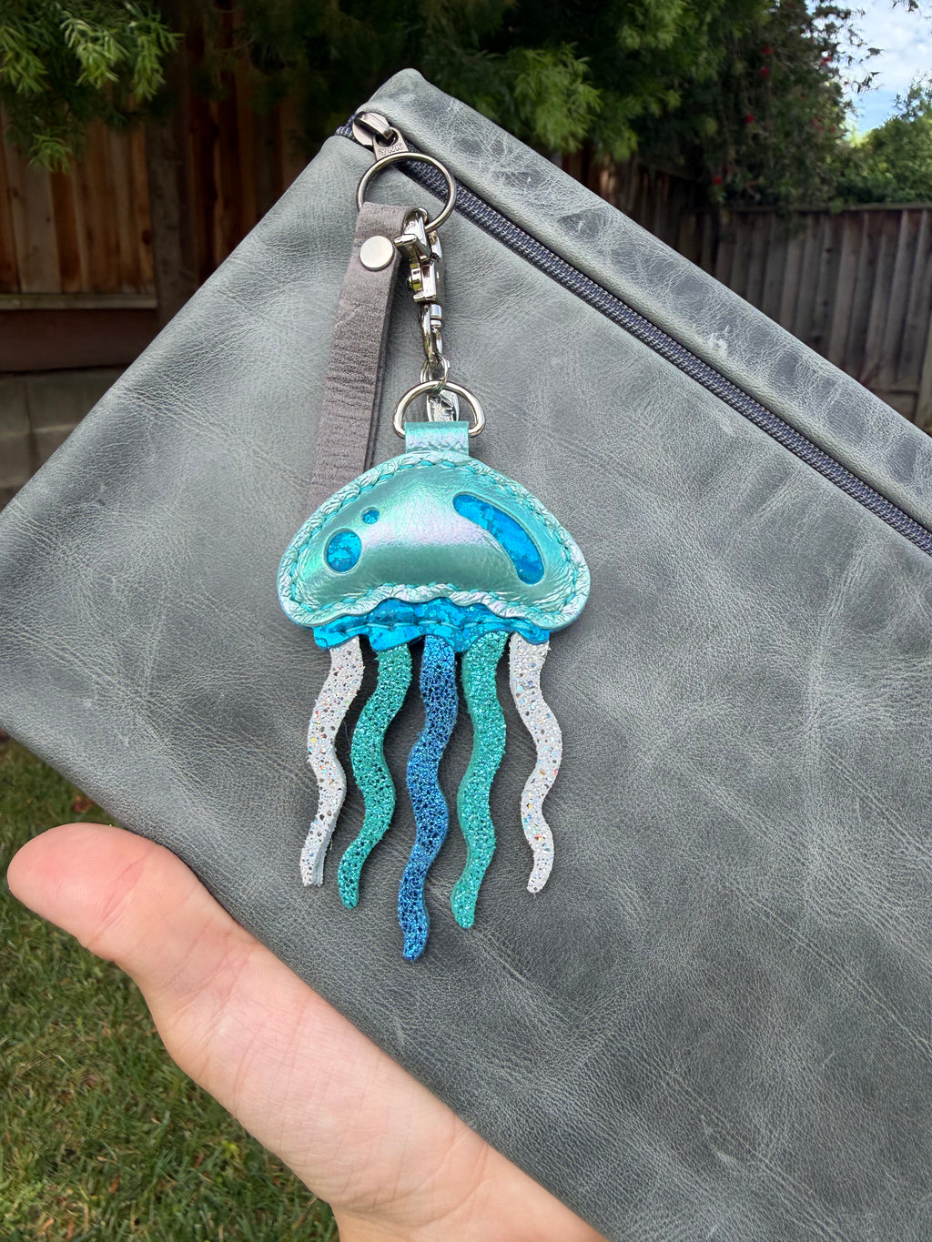 Iridescent Puffy jellyfish