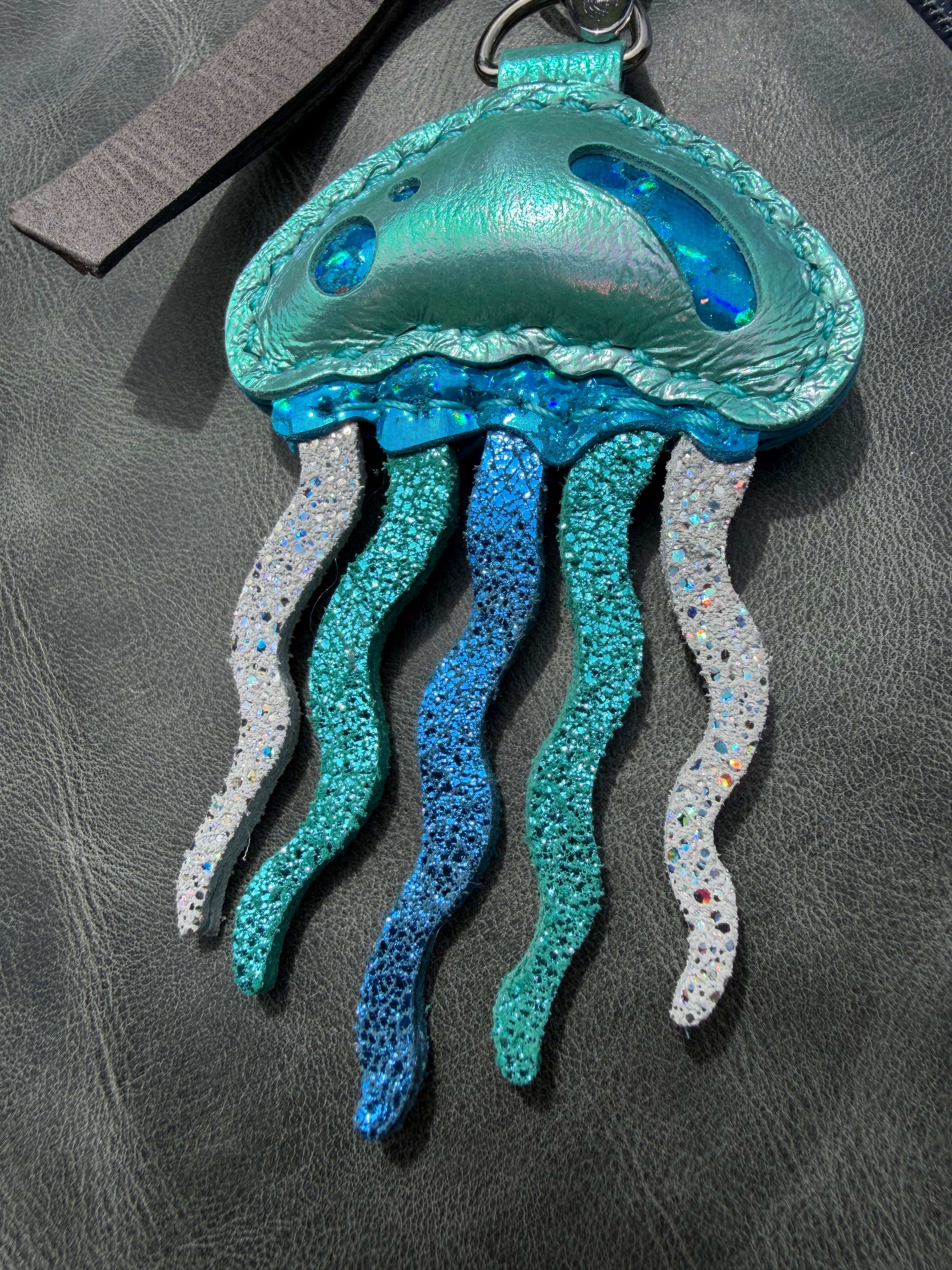 Iridescent Puffy jellyfish