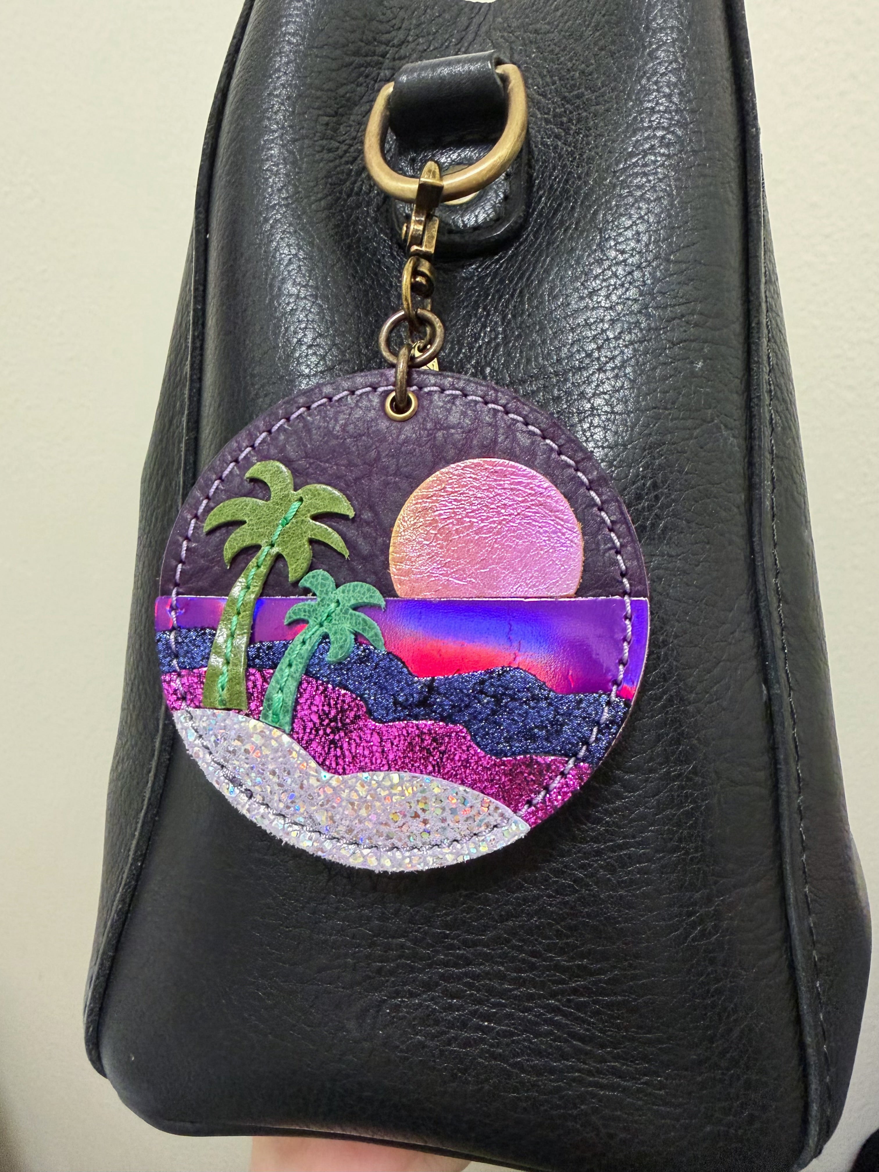 Purple Beach charm
