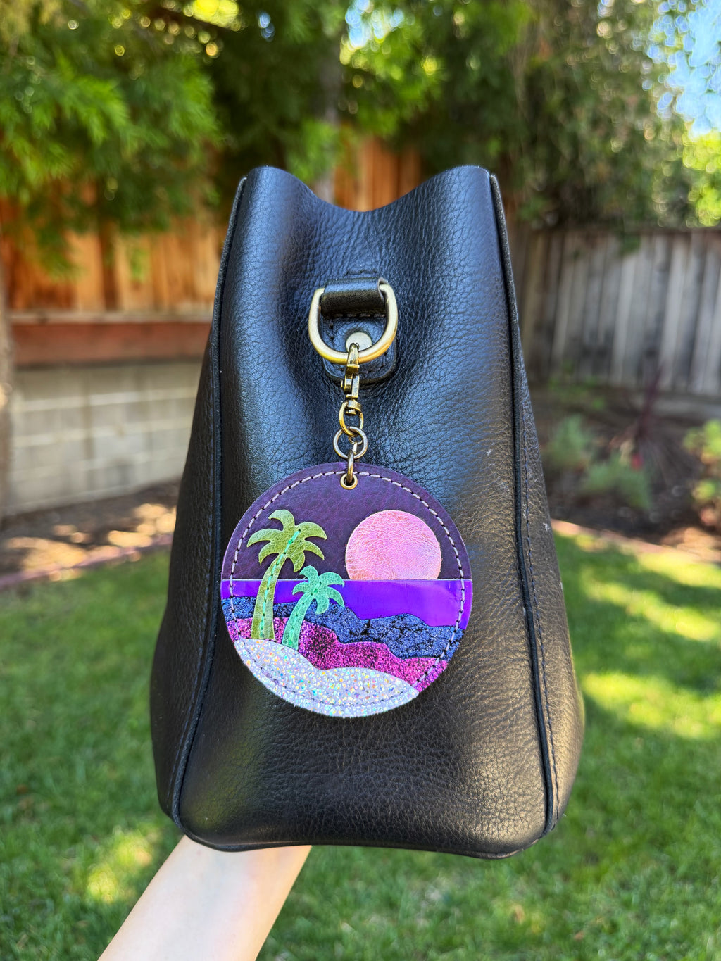 Purple Beach charm