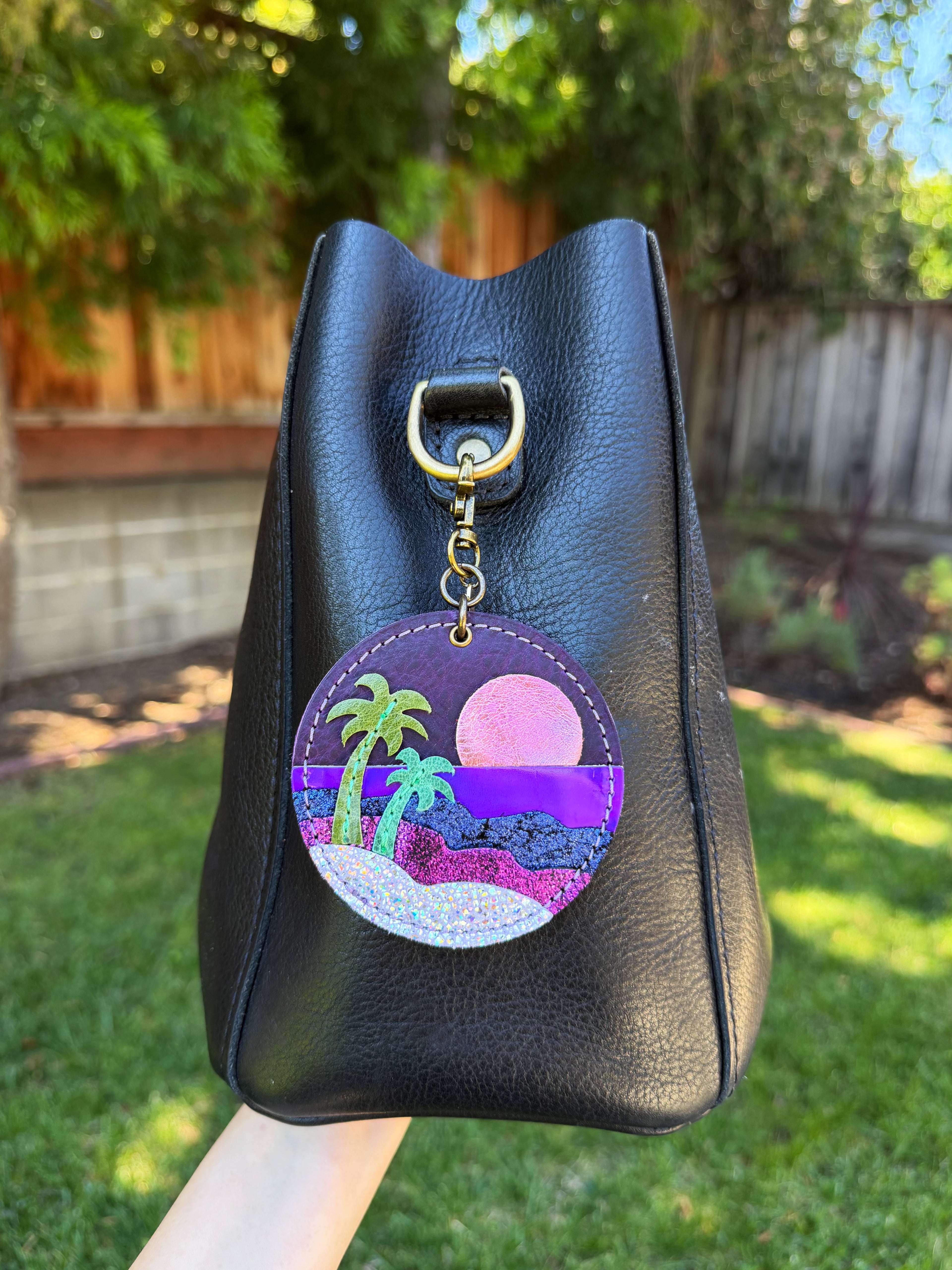 Purple Beach charm