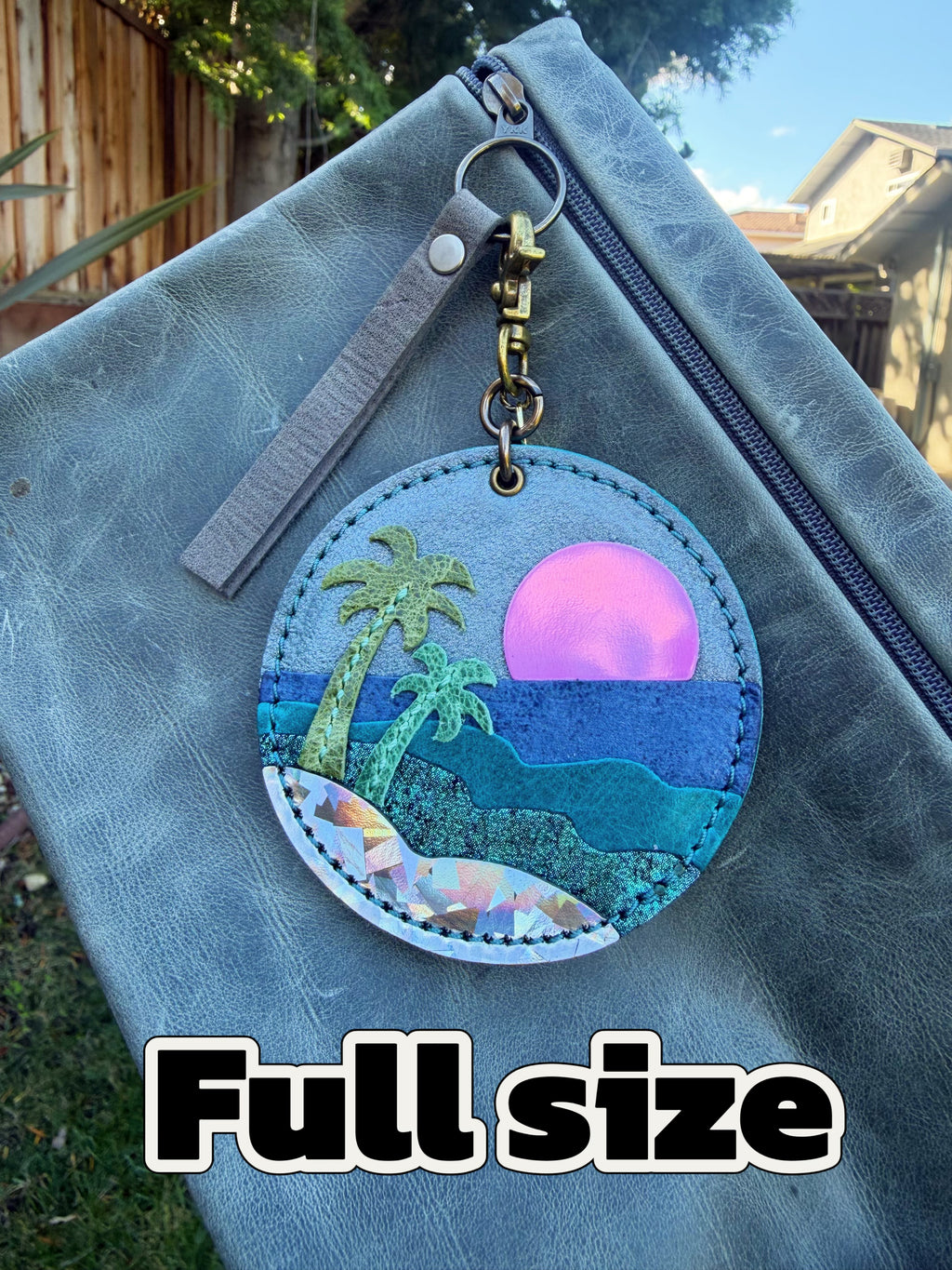 Full size beach - frosted turquoise