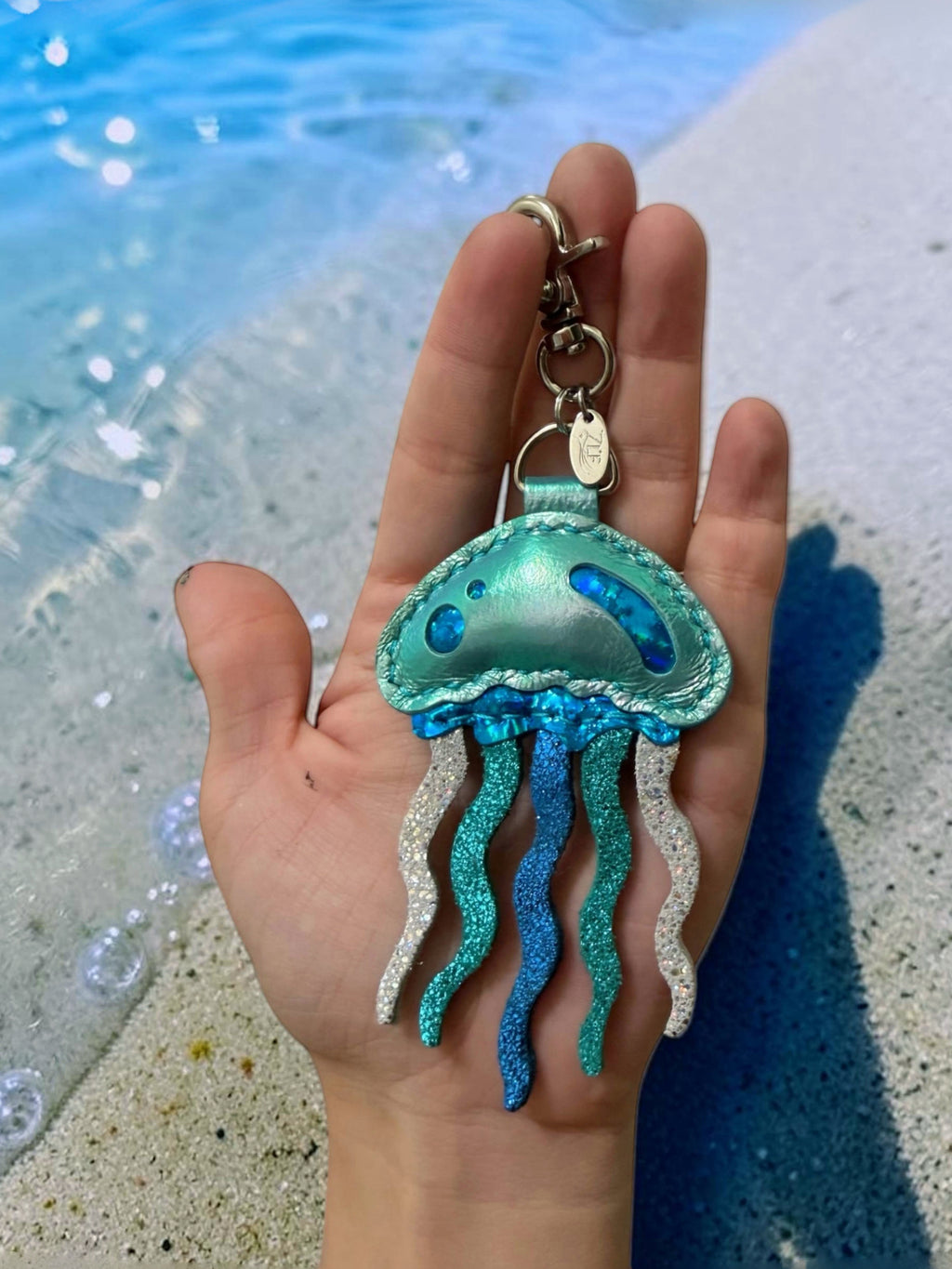 Iridescent Puffy jellyfish