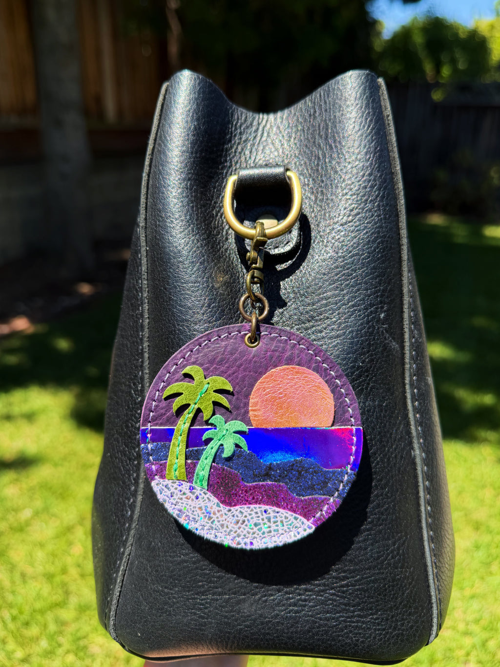 Purple Beach charm