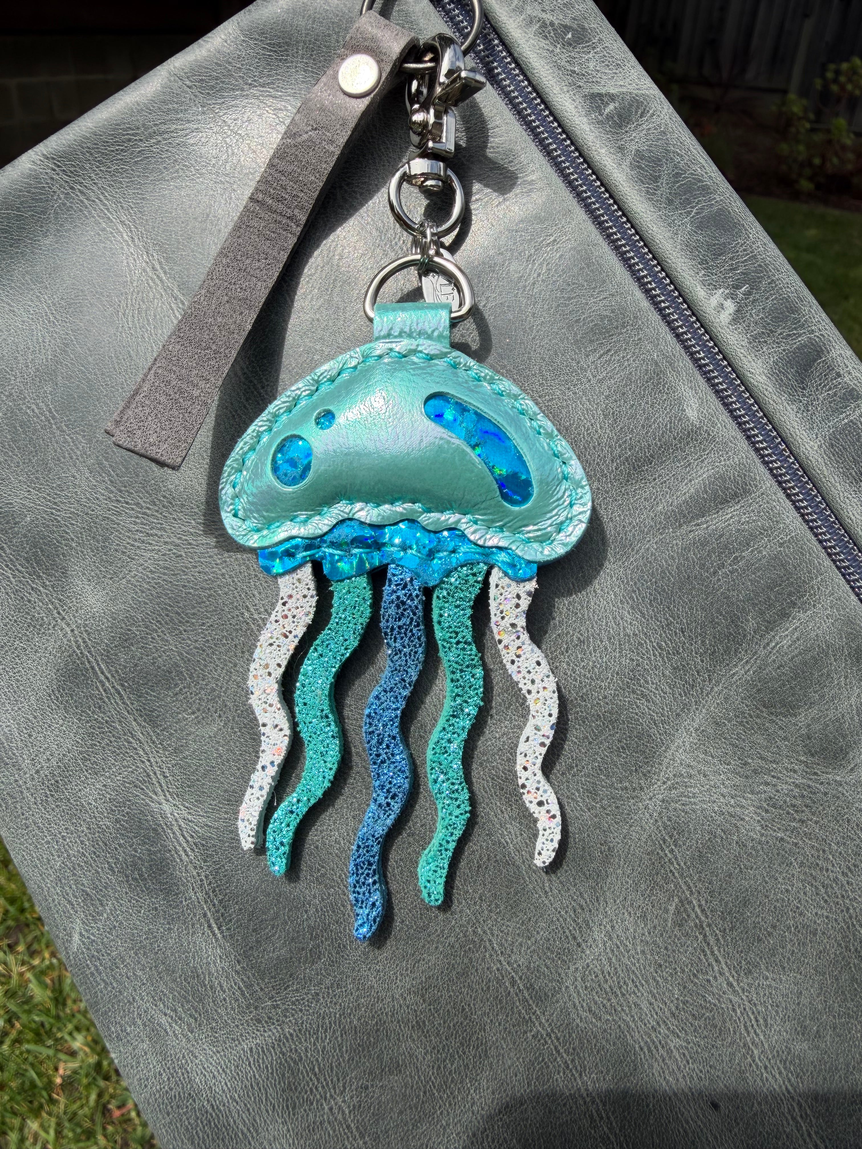 Iridescent Puffy jellyfish