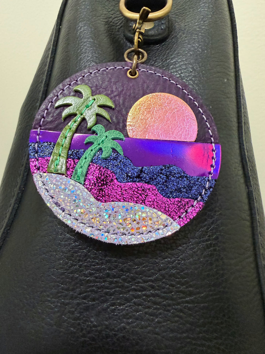 Purple Beach charm