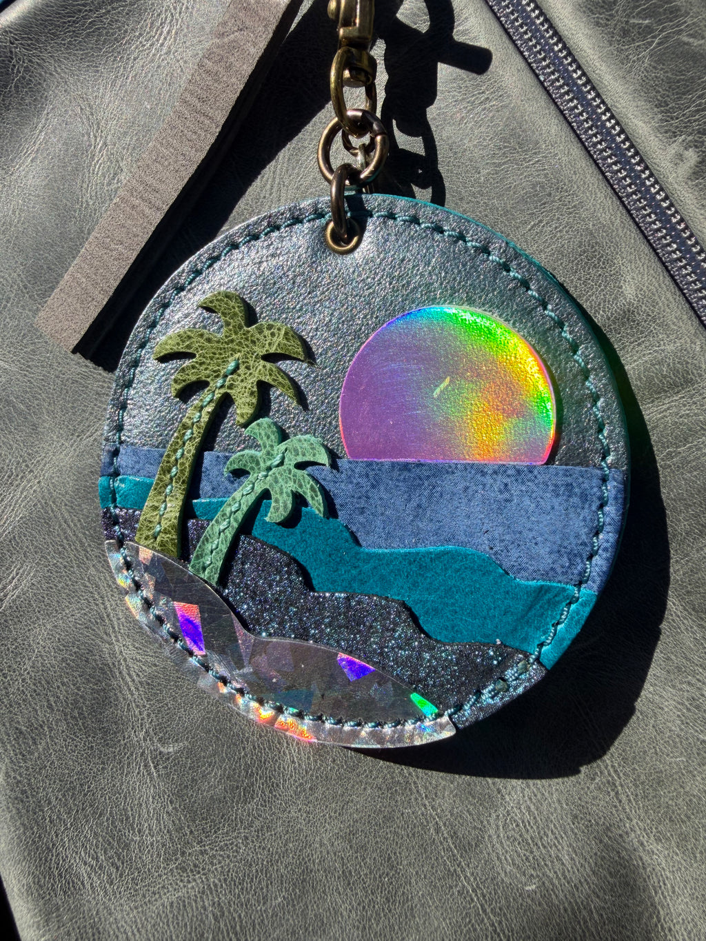 Full size beach - frosted turquoise
