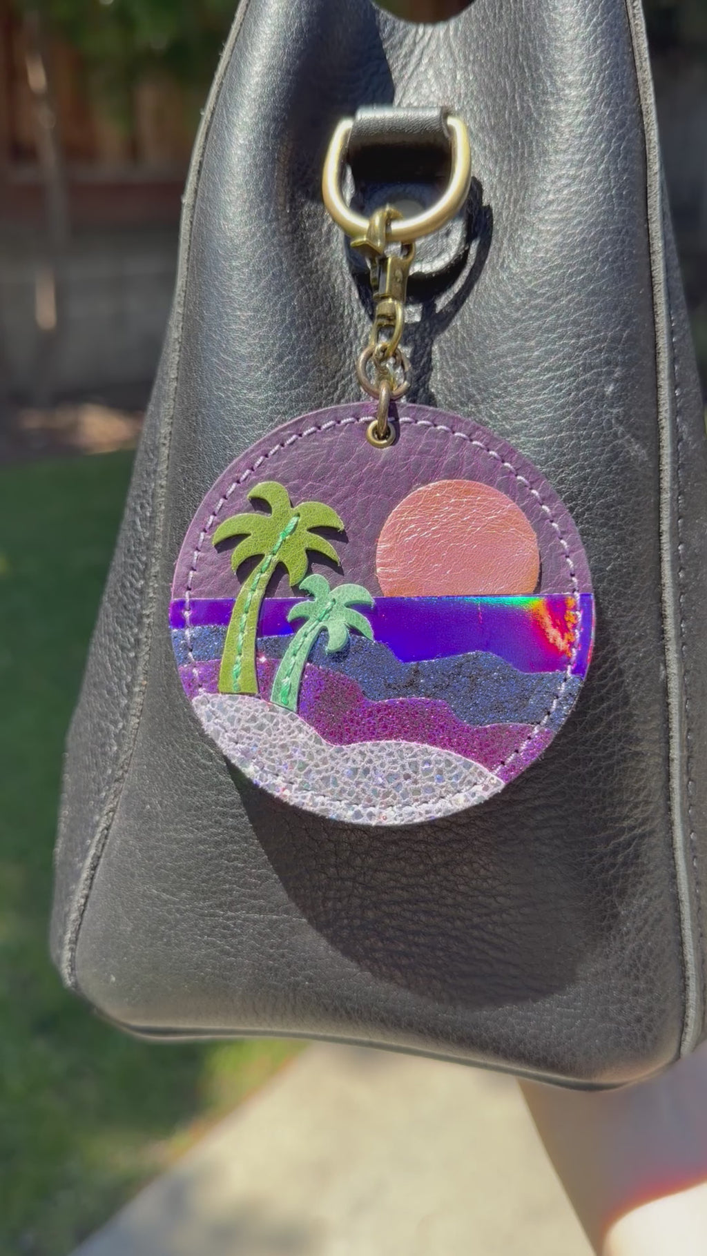 Purple Beach charm