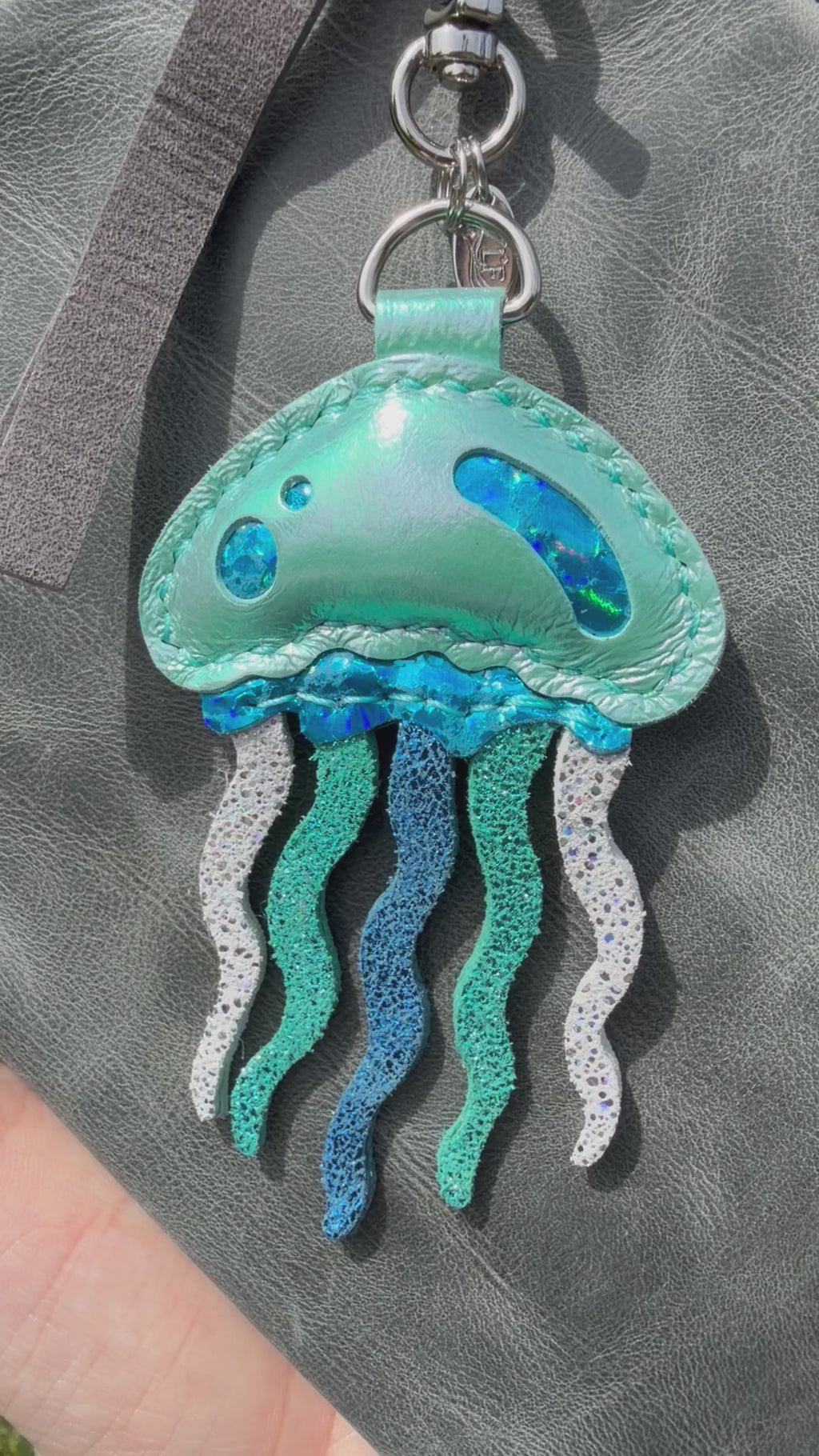 Iridescent Puffy jellyfish