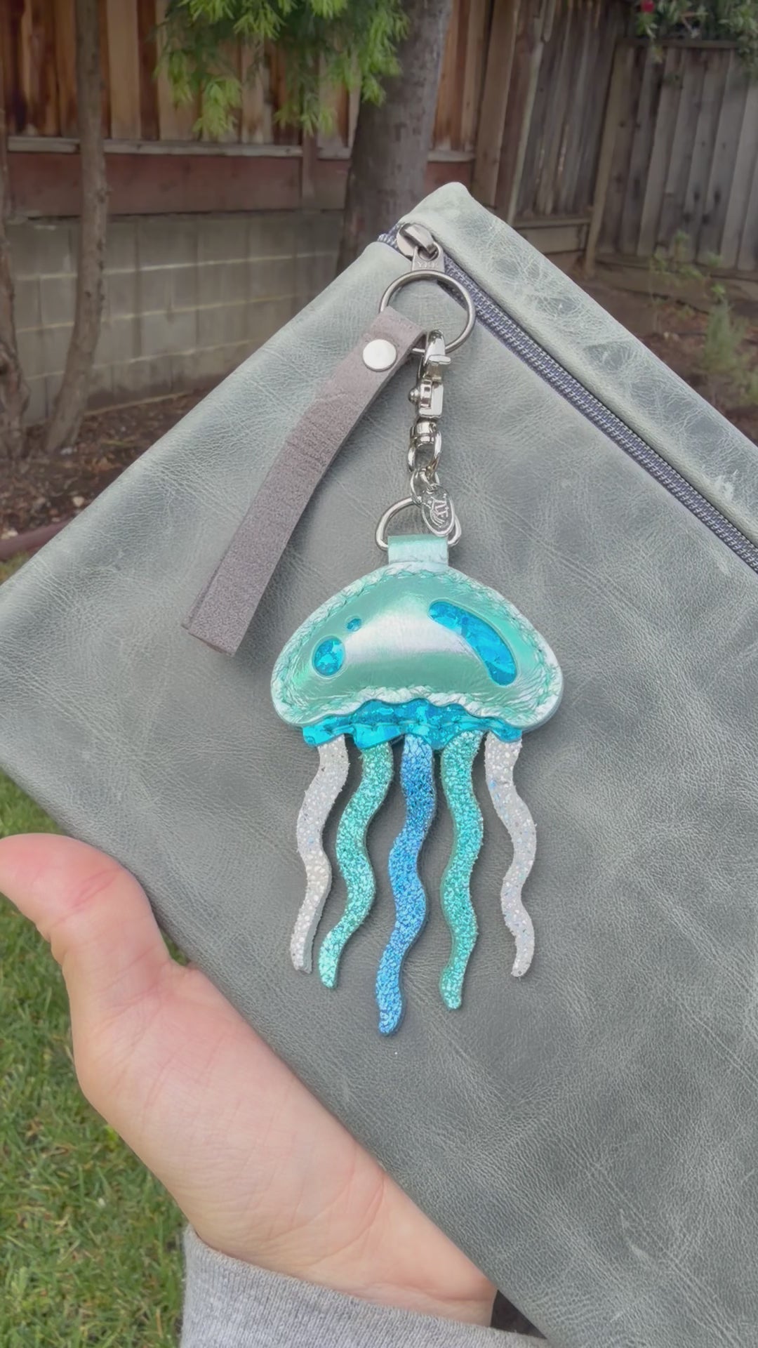 Iridescent Puffy jellyfish